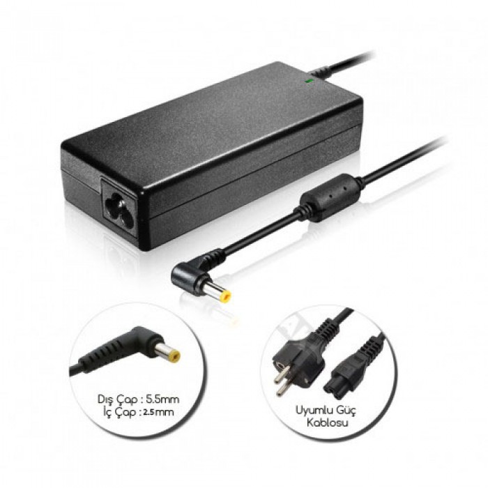 VERSATİLE LPA17AS 19V 3.42A 5.5*2.5 STANDART UÇ LAPTOP ADAPTÖR- ŞARJ CİHAZI VERSATİLE LPA17AS 19V 3.42A 5.5*2.5 STANDART UÇ LAPTOP ADAPTÖR- ŞARJ CİHAZI