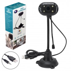 PC WEBCAM USB IŞIKLI MİKROFONLU TAK ÇALIŞTIR WIN10 UYUMLU HD EBA